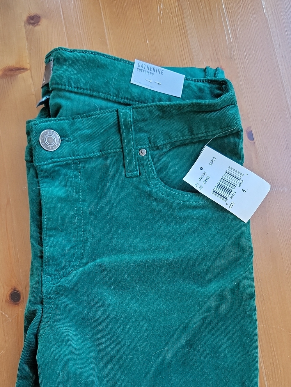 Catherine boyfriend green corduroy pants